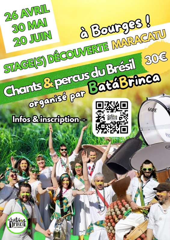 Stages "Découverte Maracatu" à Bourges — visuel événement