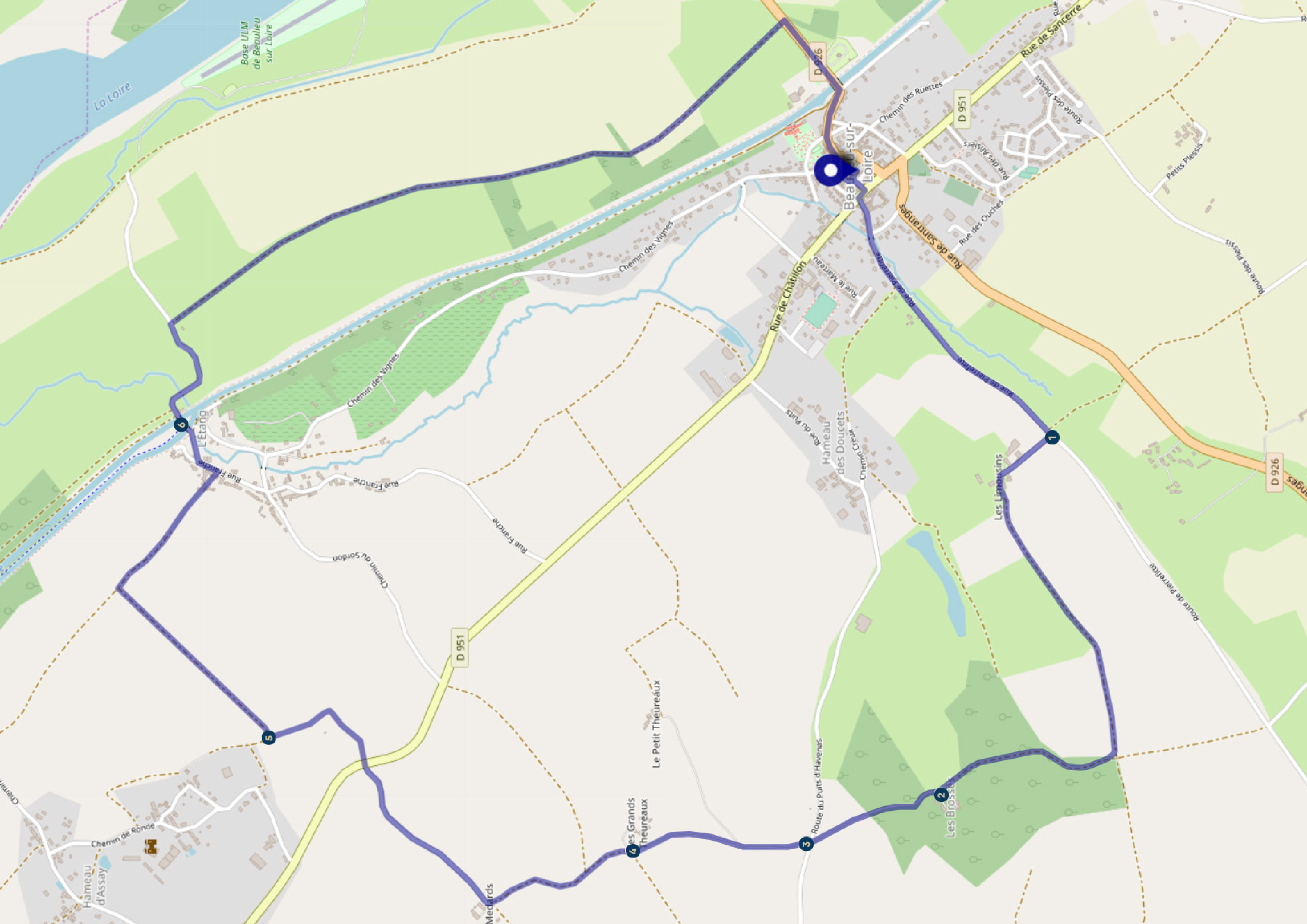 Circuit de l'étang, Beaulieu-sur-Loire