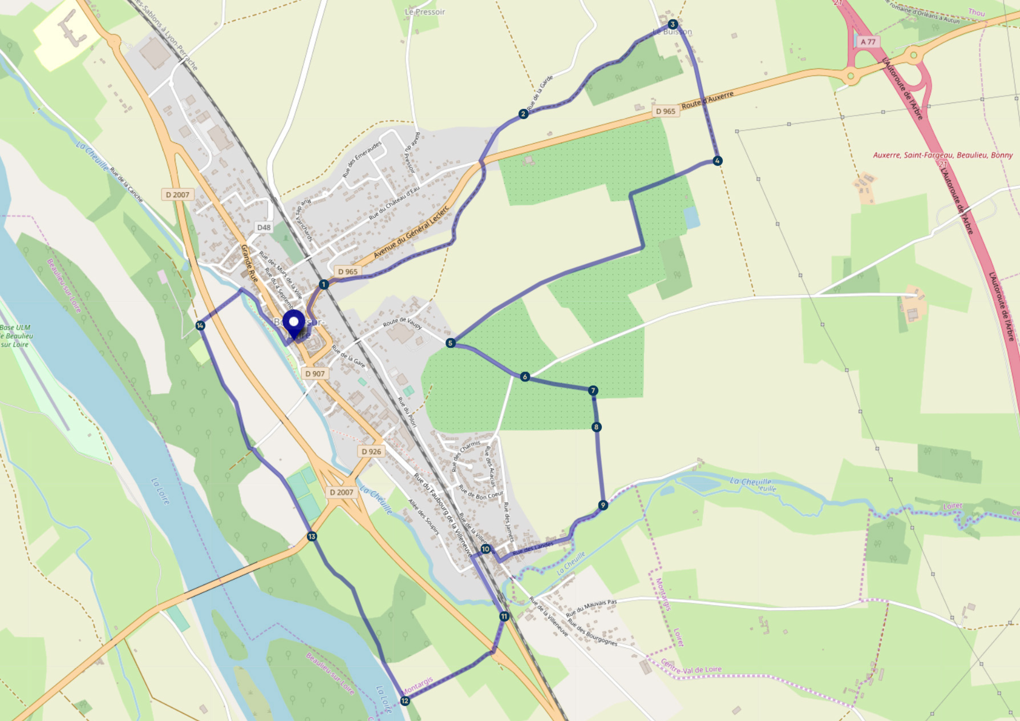 Circuit des prés aux moines, Bonny-sur-Loire - photo 2