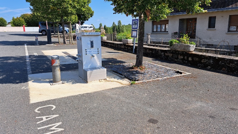 Borne de camping-car Saint-Benoît-du-Sault, Saint-Benoît-du-Sault