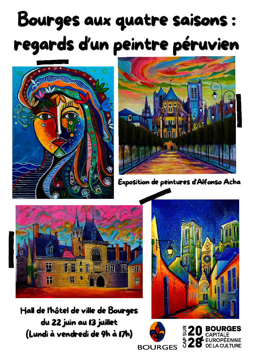 Exposition - Bourges aux quatre saisons: regards d'un peintre péruvien