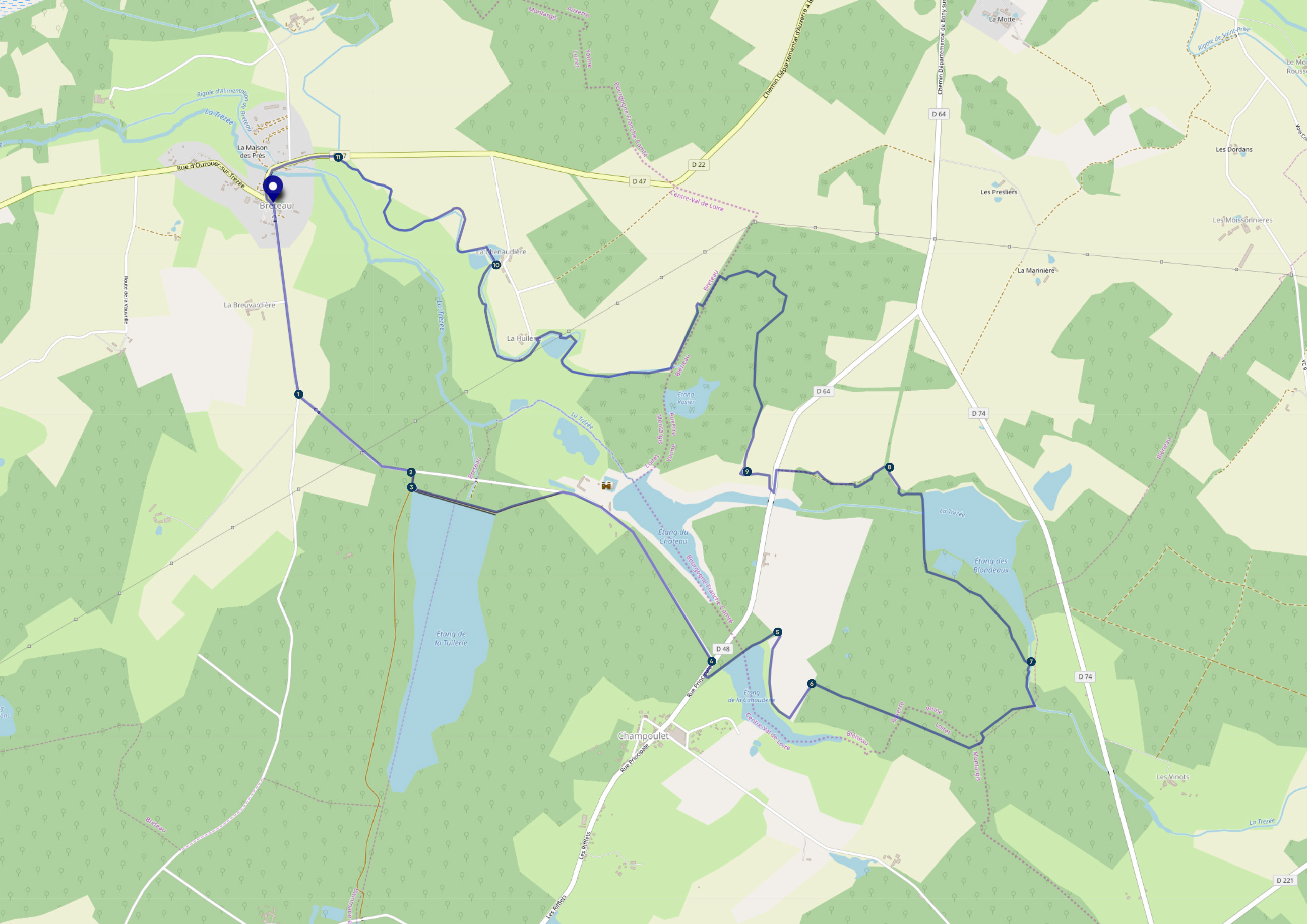 Circuit des étangs, Breteau - photo 2