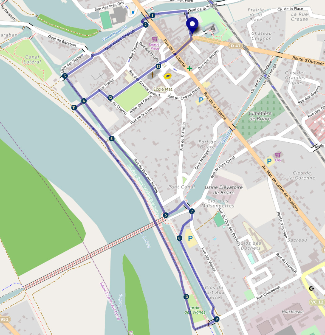 Circuit des bords de Loire, Briare