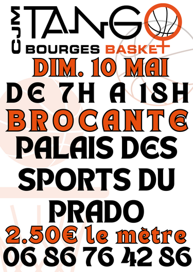 Brocante du CJM Bourges Basket — visuel événement