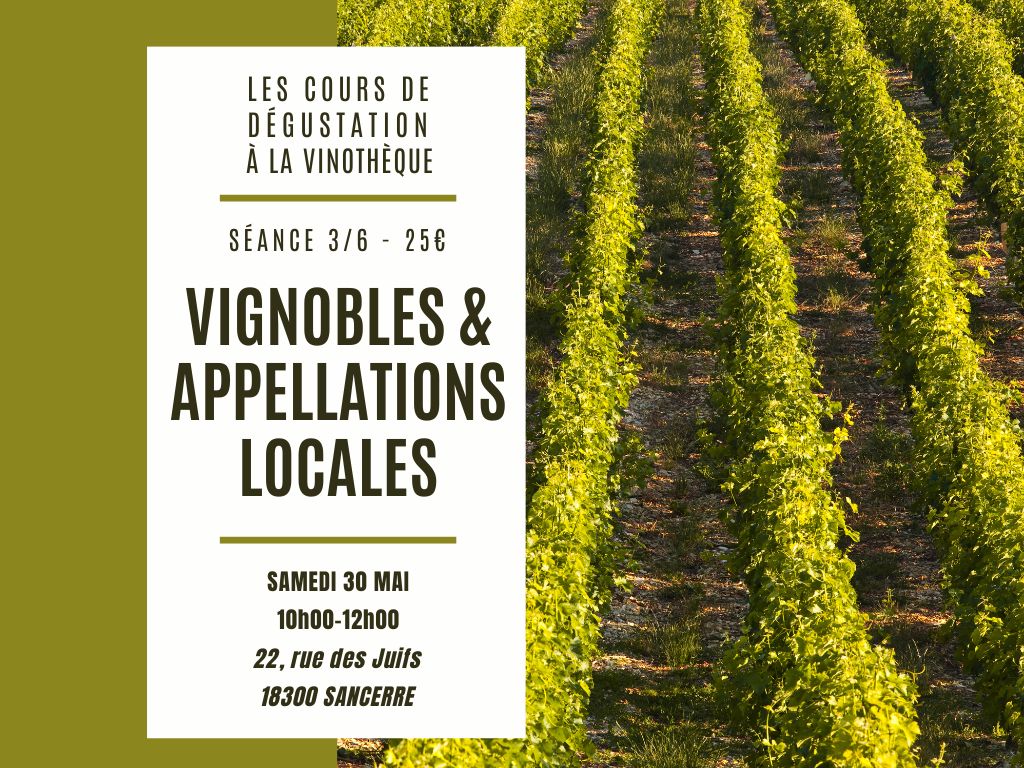 Cours de dégustation : cépage et terroirs — visuel événement