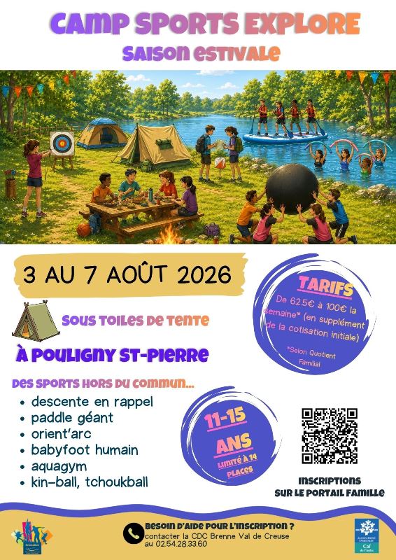 Camp Sport Explore (11-15 ans) — visuel événement
