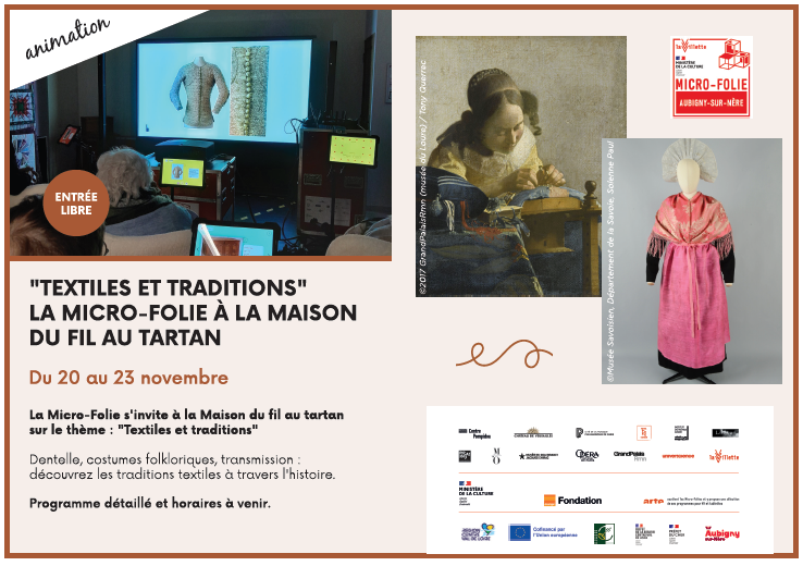 "Textiles et traditions" La Micro-Folie à la Maison du Fil au Tartan
