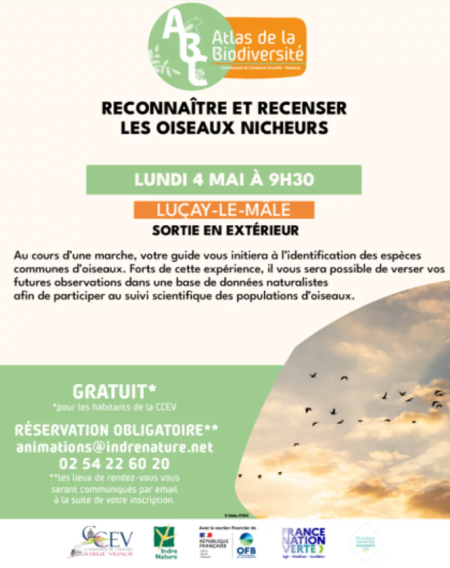 Sortie nature - Reconnaître et recenser les oiseaux nicheurs — visuel événement