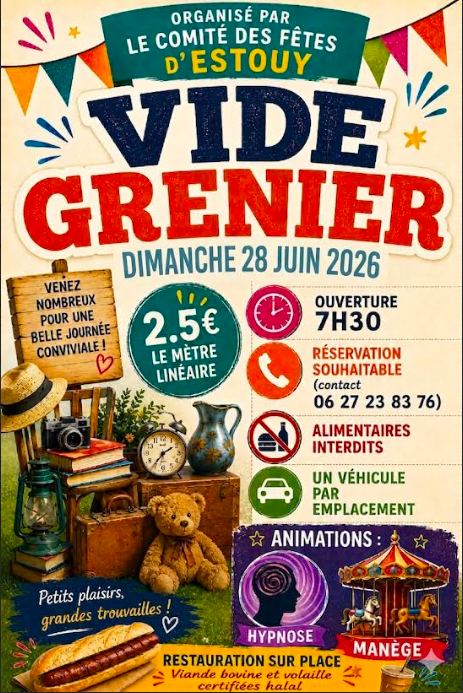 Vide grenier — visuel événement