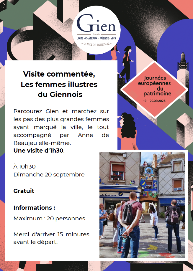 Visite Commentée, Les femmes illustres du Giennois