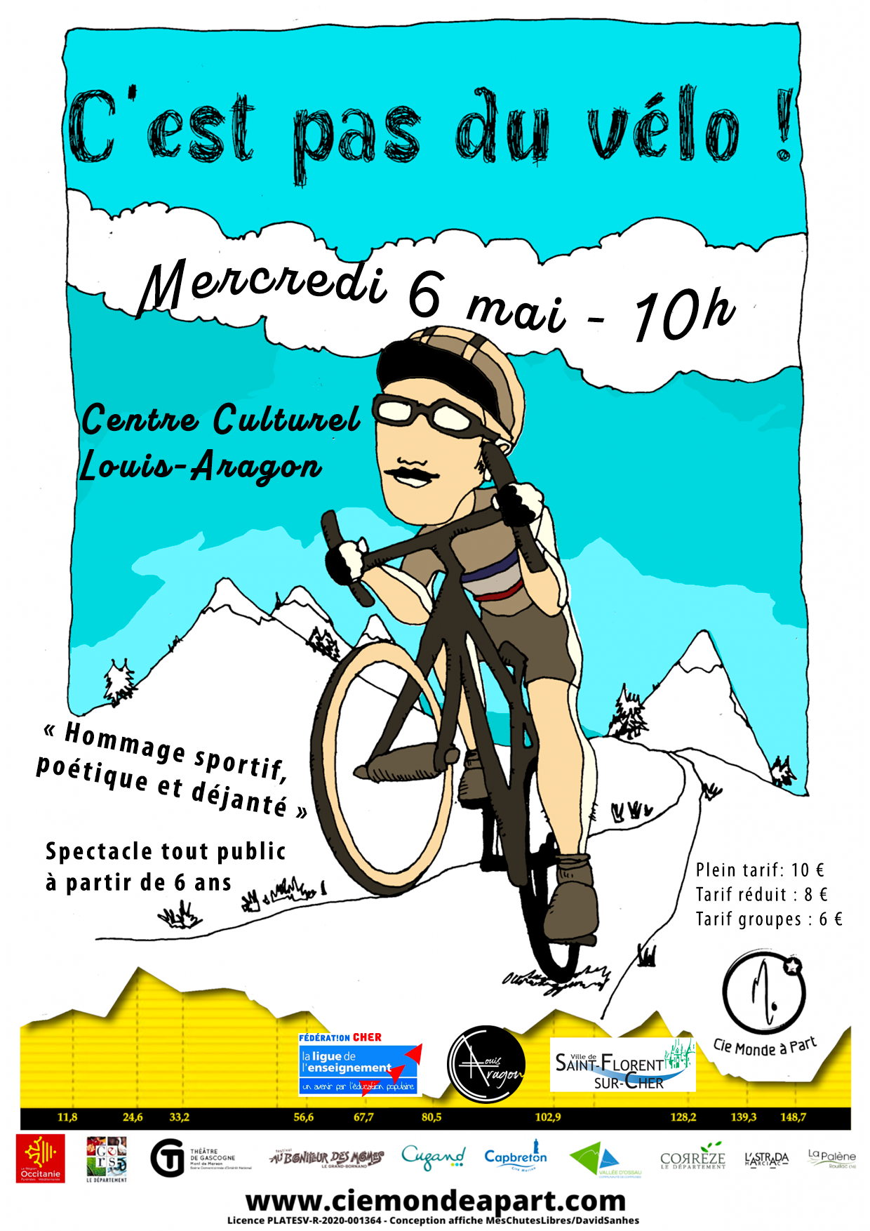 Spectacle tout Public "C'est Pas Du Vélo" — visuel événement