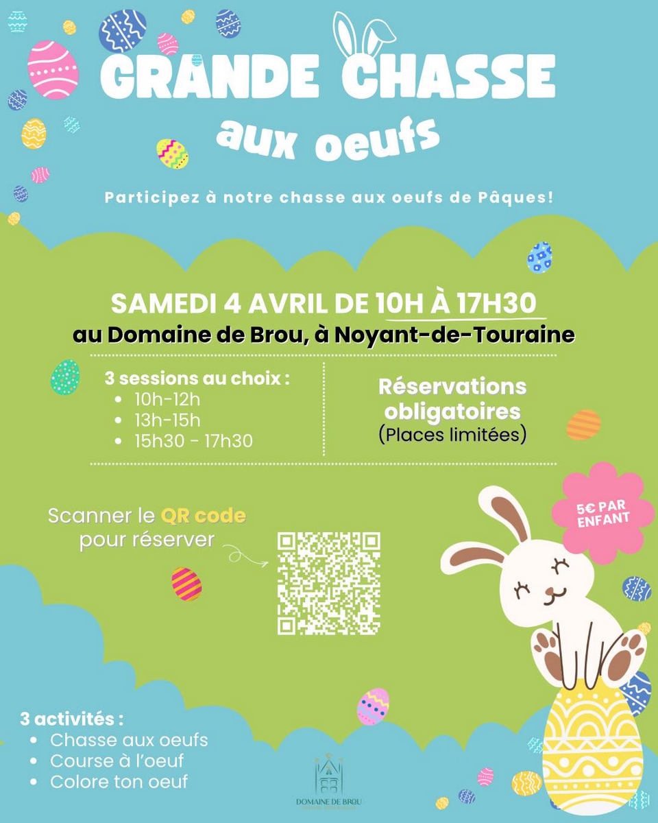 La grande chasse aux œufs au Domaine de Brou !
