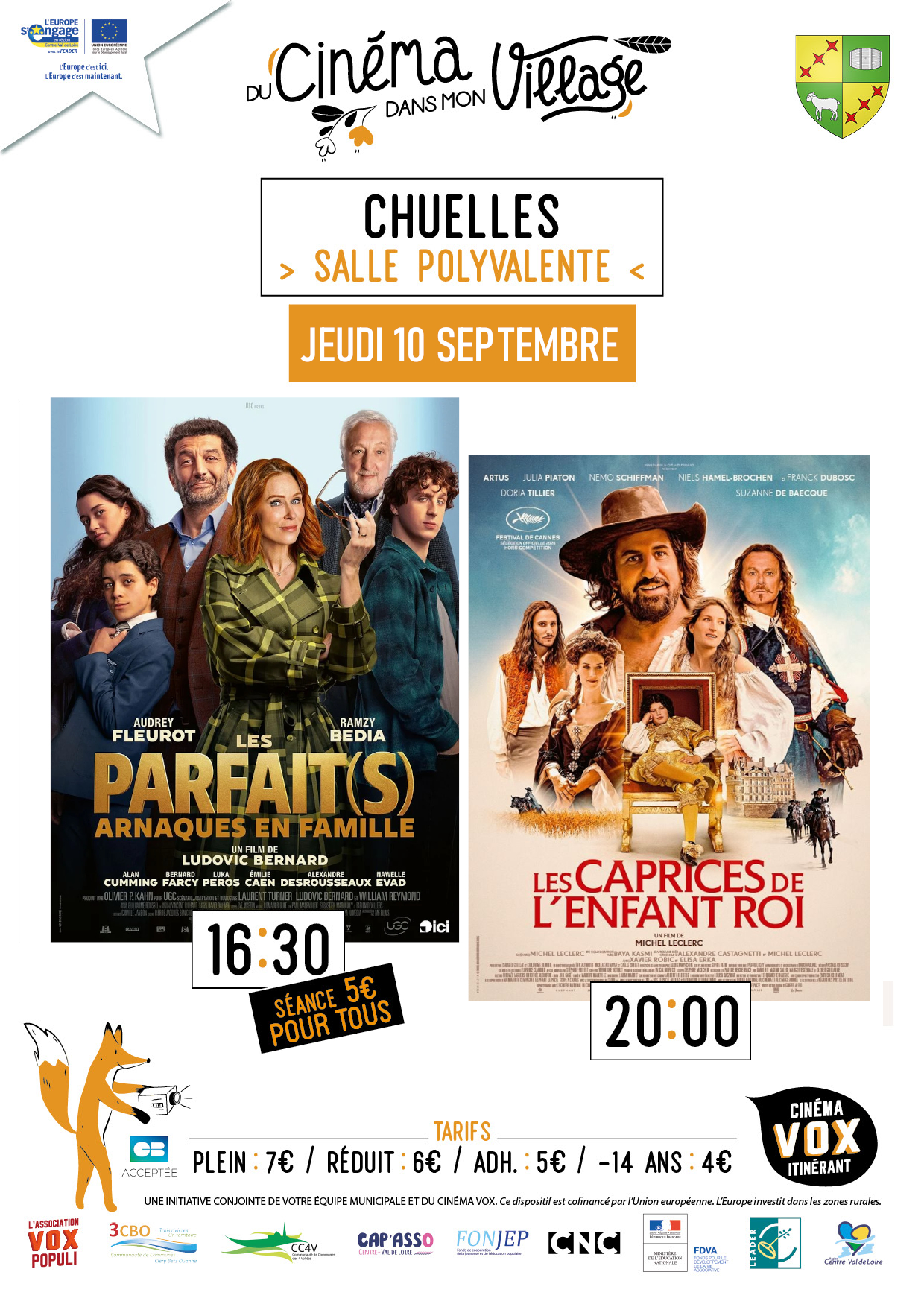 Du cinéma dans mon village : "Les Parfait(s) : Arnaques en famille" & "Les caprices de l'enfant roi"