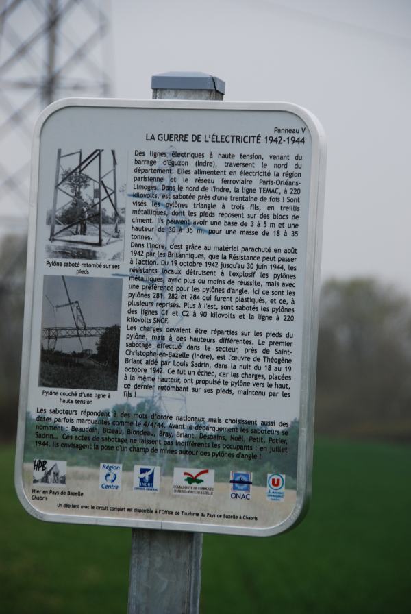 Circuit Jeannot Bizeau - Lieux de mémoire de la seconde guerre mondiale du nord de l'Indre  France Centre-Val de Loire Indre Chabris 36210