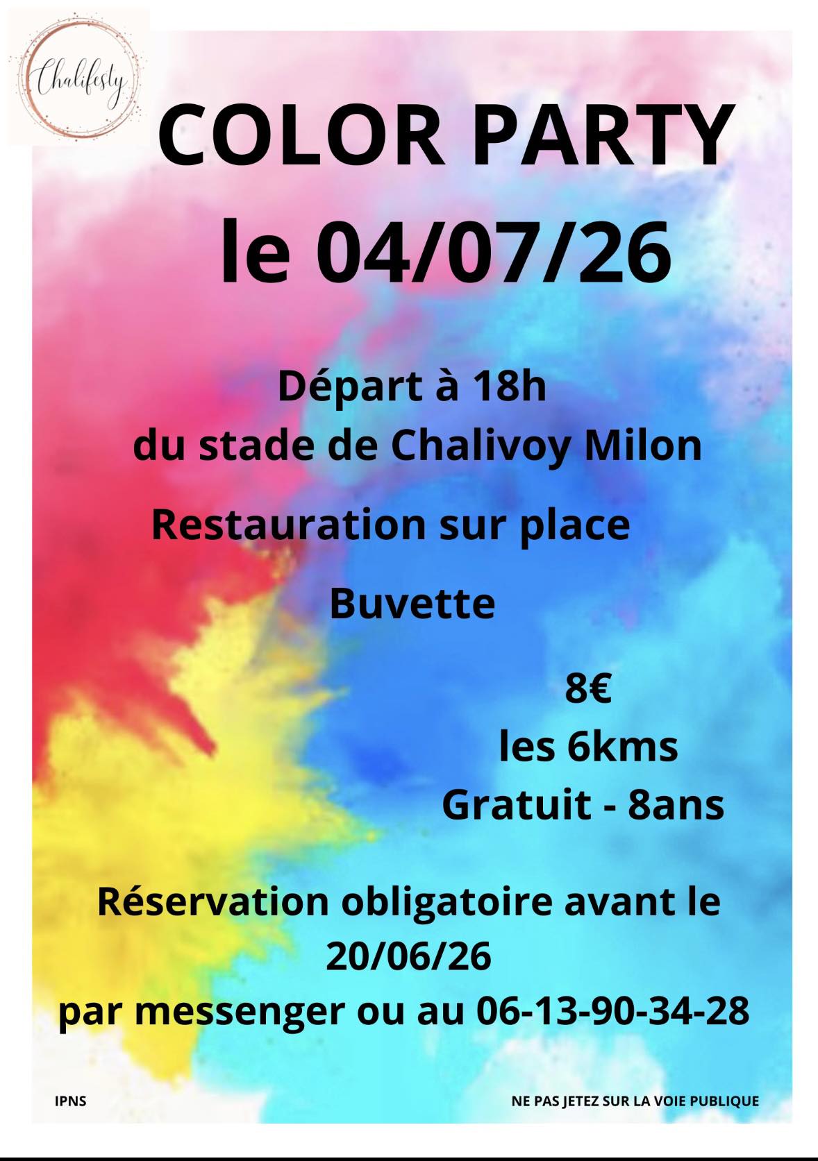 Color Party de Chalivoy-Milon — visuel événement