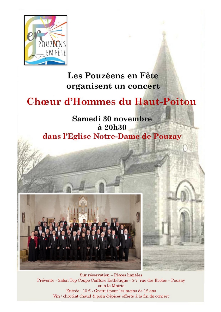 Concert du Choeur d'Hommes du Haut-Poitou