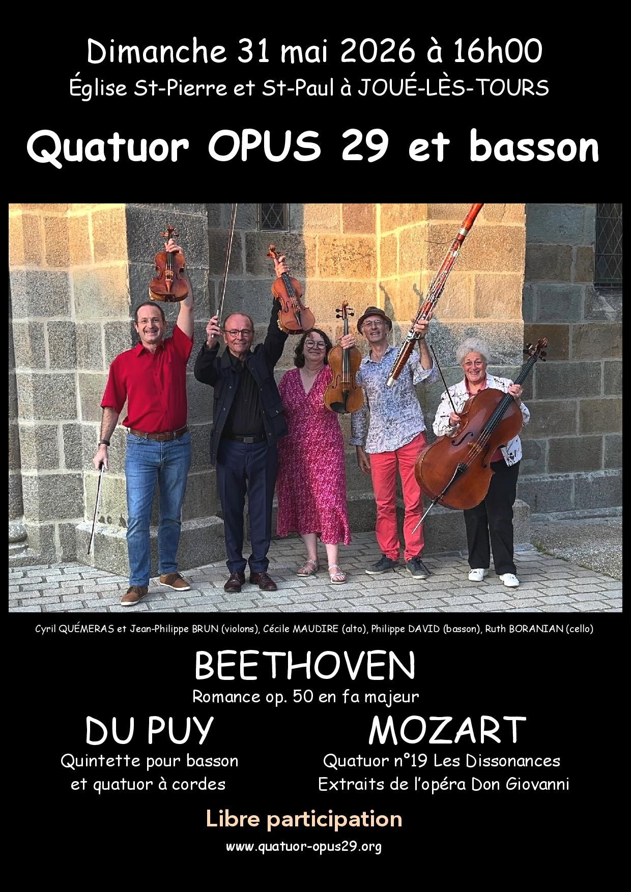 Quatuor OPUS 29 et basson