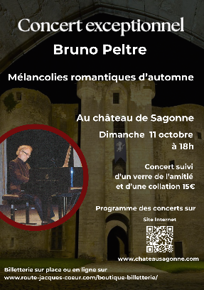 Concert exceptionnel de Bruno Peltre au Château de Sagonne
