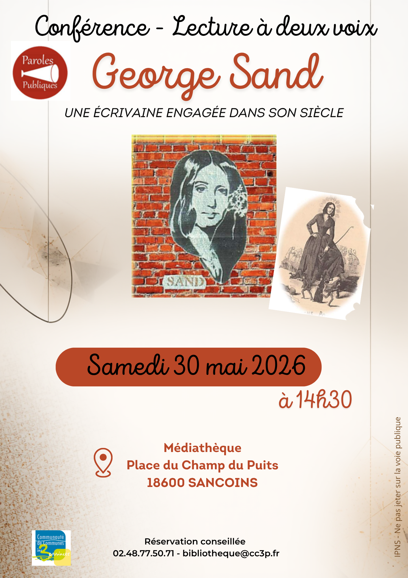 Conférence - George Sand — visuel événement