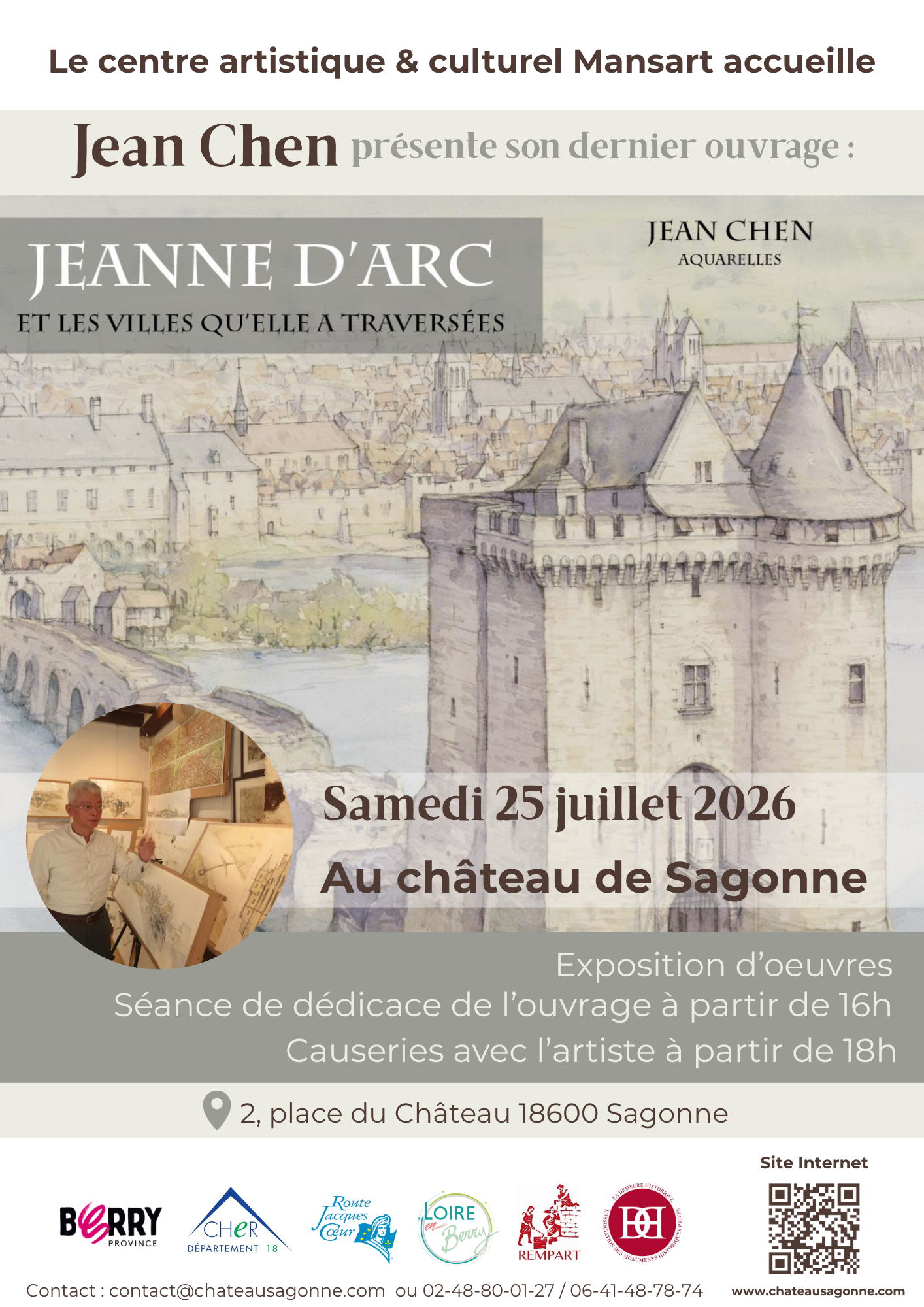 Jean Chen présente son dernier ouvrage : « Jeanne d’Arc et les villes qu’elle a traversées »