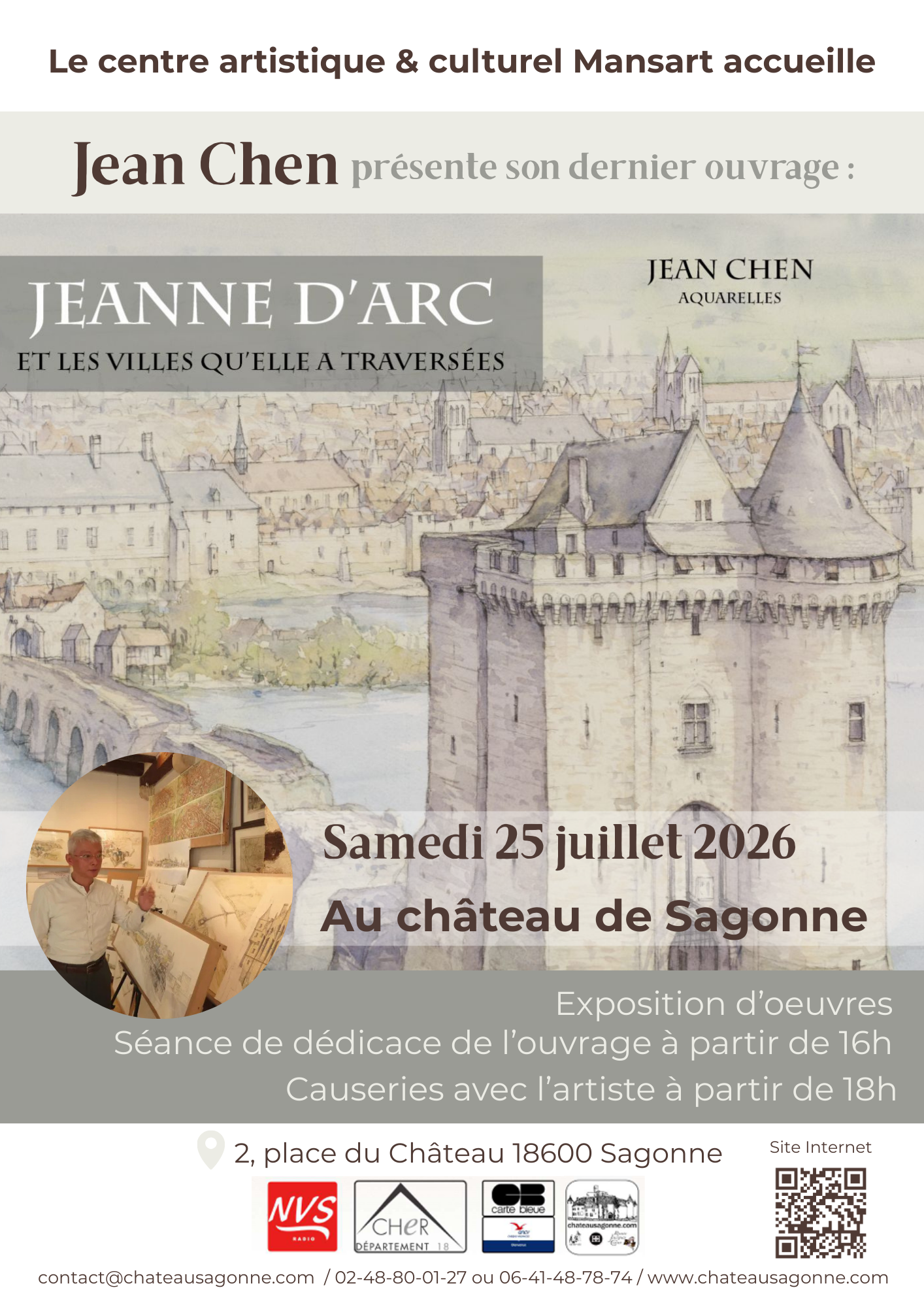Jean Chen présente son dernier ouvrage : « Jeanne d’Arc et les villes qu’elle a traversées »