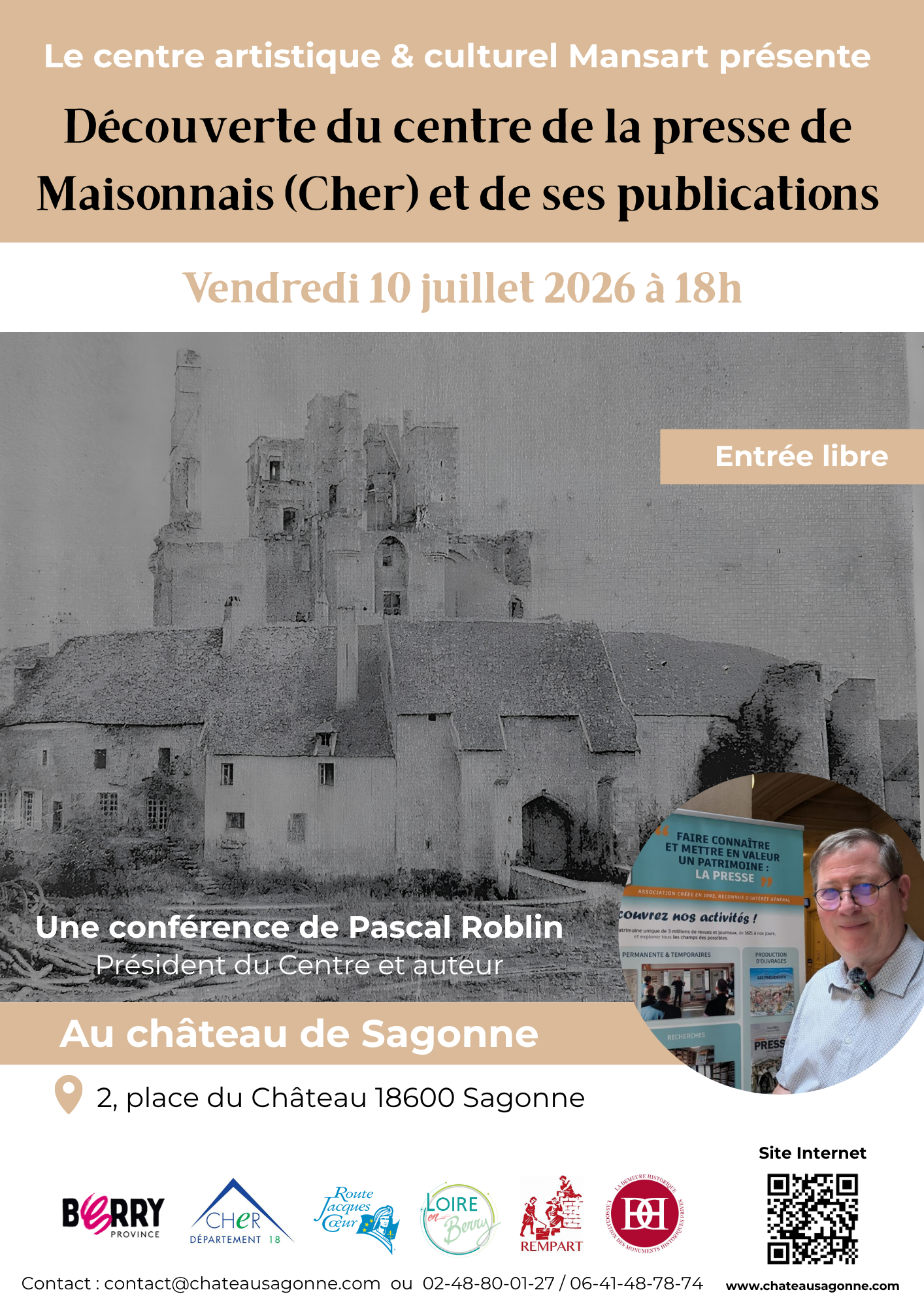 « Découverte du centre de la presse de Maisonnais (Cher) et de ses publications »