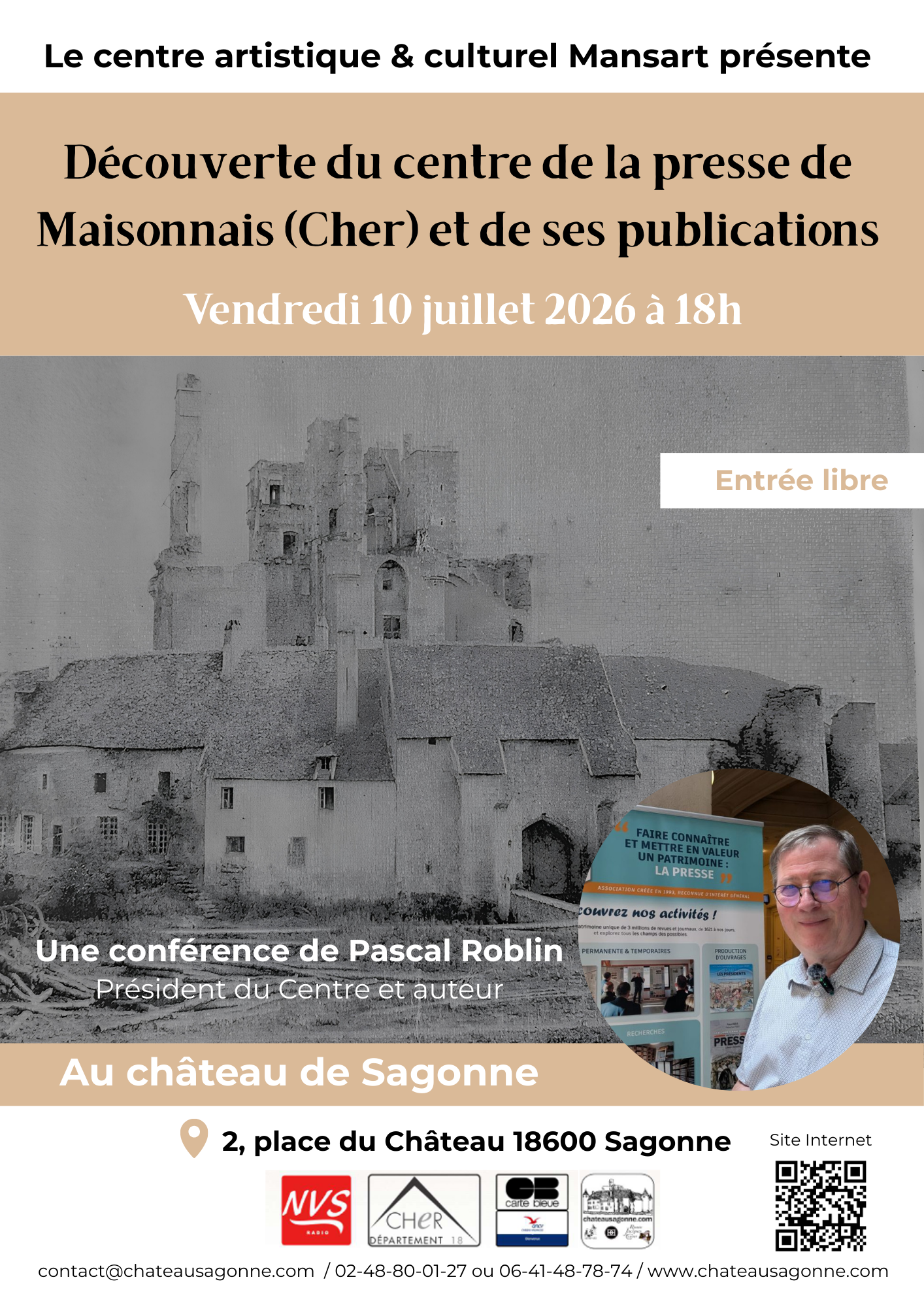 « Découverte du centre de la presse de Maisonnais (Cher) et de ses publications »