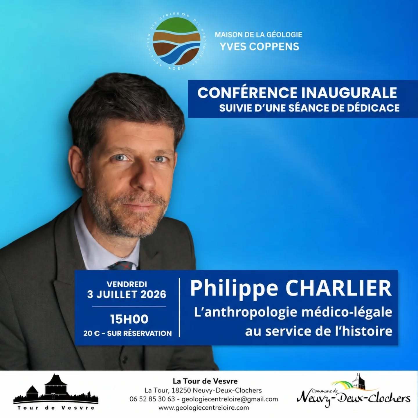 Conférence Inaugurale de Philippe Charlier "L'anthropologie médico-légale au service de l'histoire"