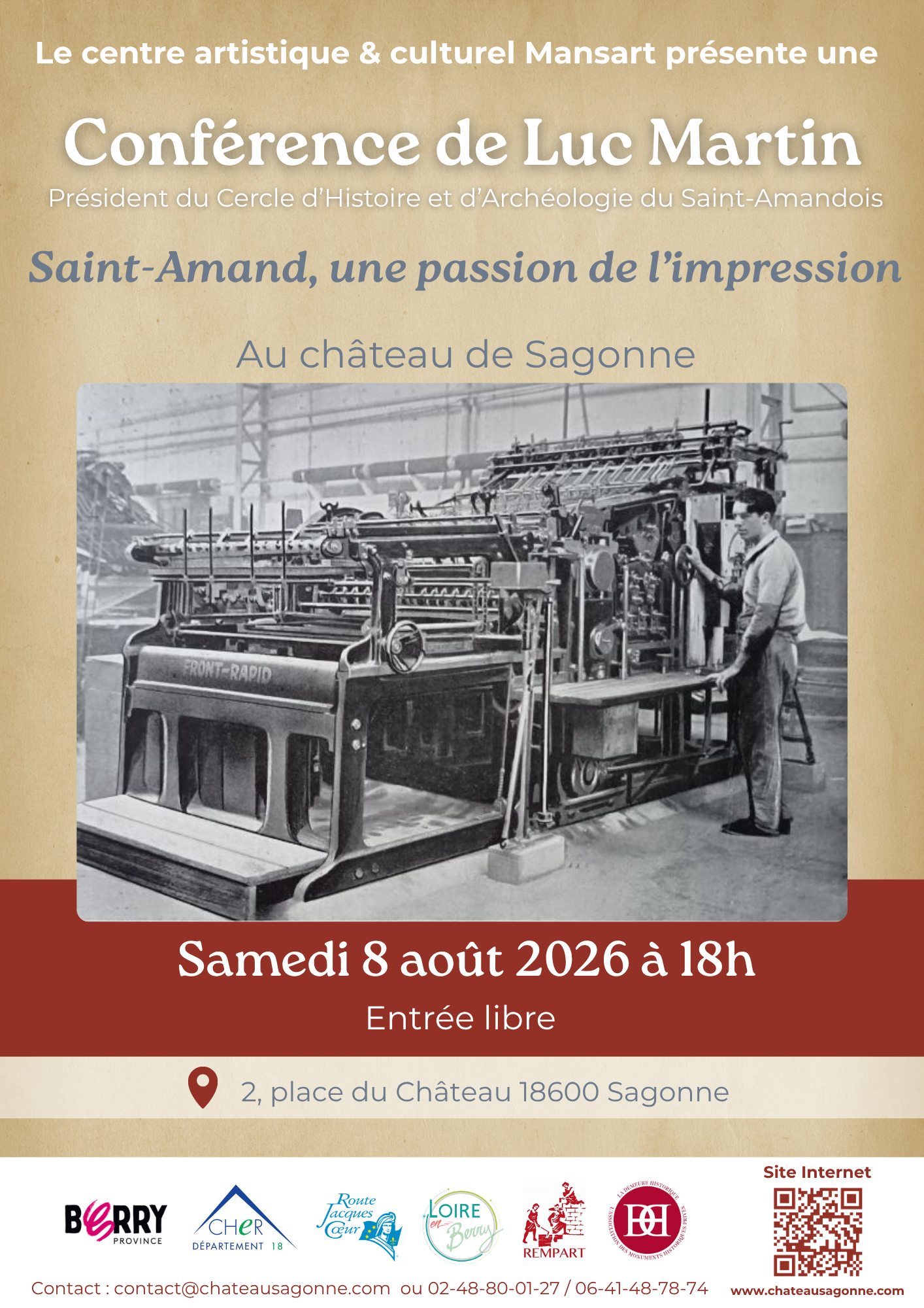 Conférence « Saint-Amand, une passion de l’impression »