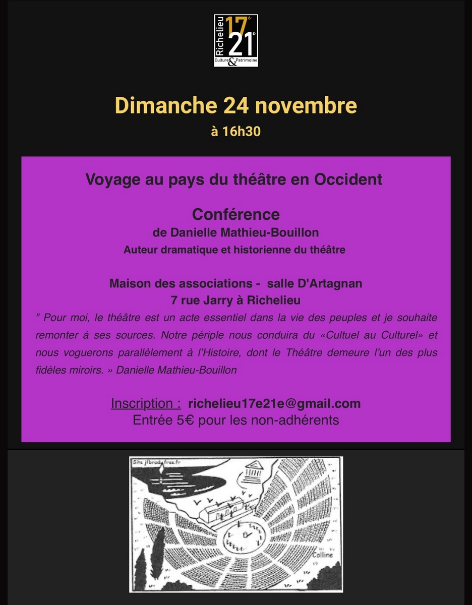 Voyage au pays du théâtre en Occident (conférence)