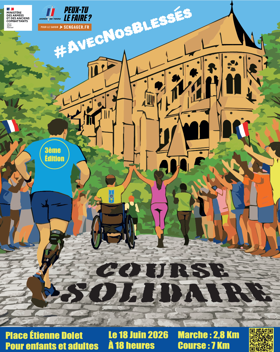 Course Solidaire #avecnosbléssés — visuel événement