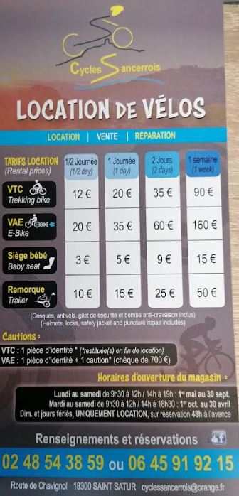 Cycles Sancerrois  France Centre-Val de Loire Cher Saint-Satur 18300