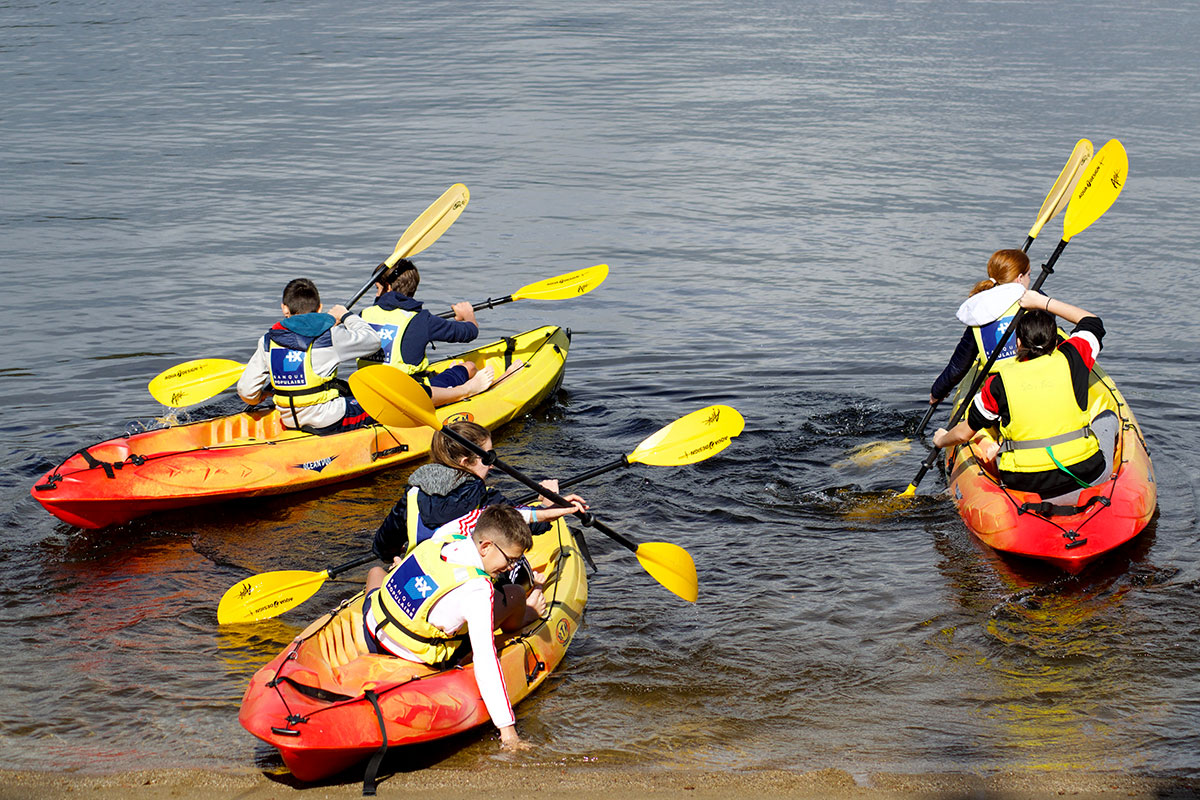 Canoë kayak à la base de plein air d'Eguzon