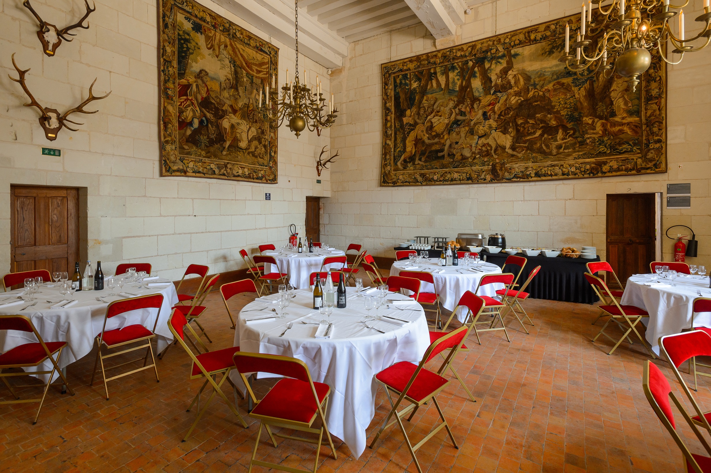 Déjeuner groupes dans le château de Chambord