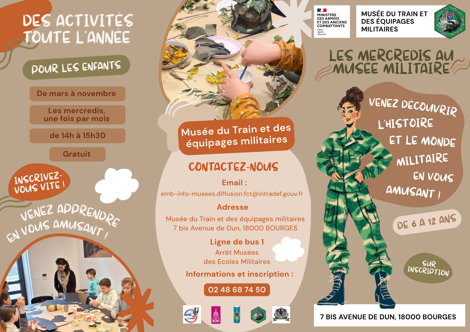 Les mercredis au musée militaire