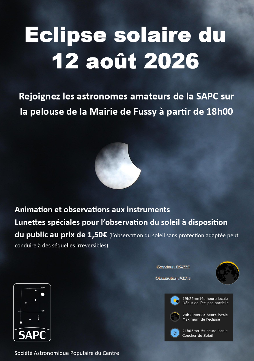 Observation de l'Éclipse Partielle de Soleil du 12 août