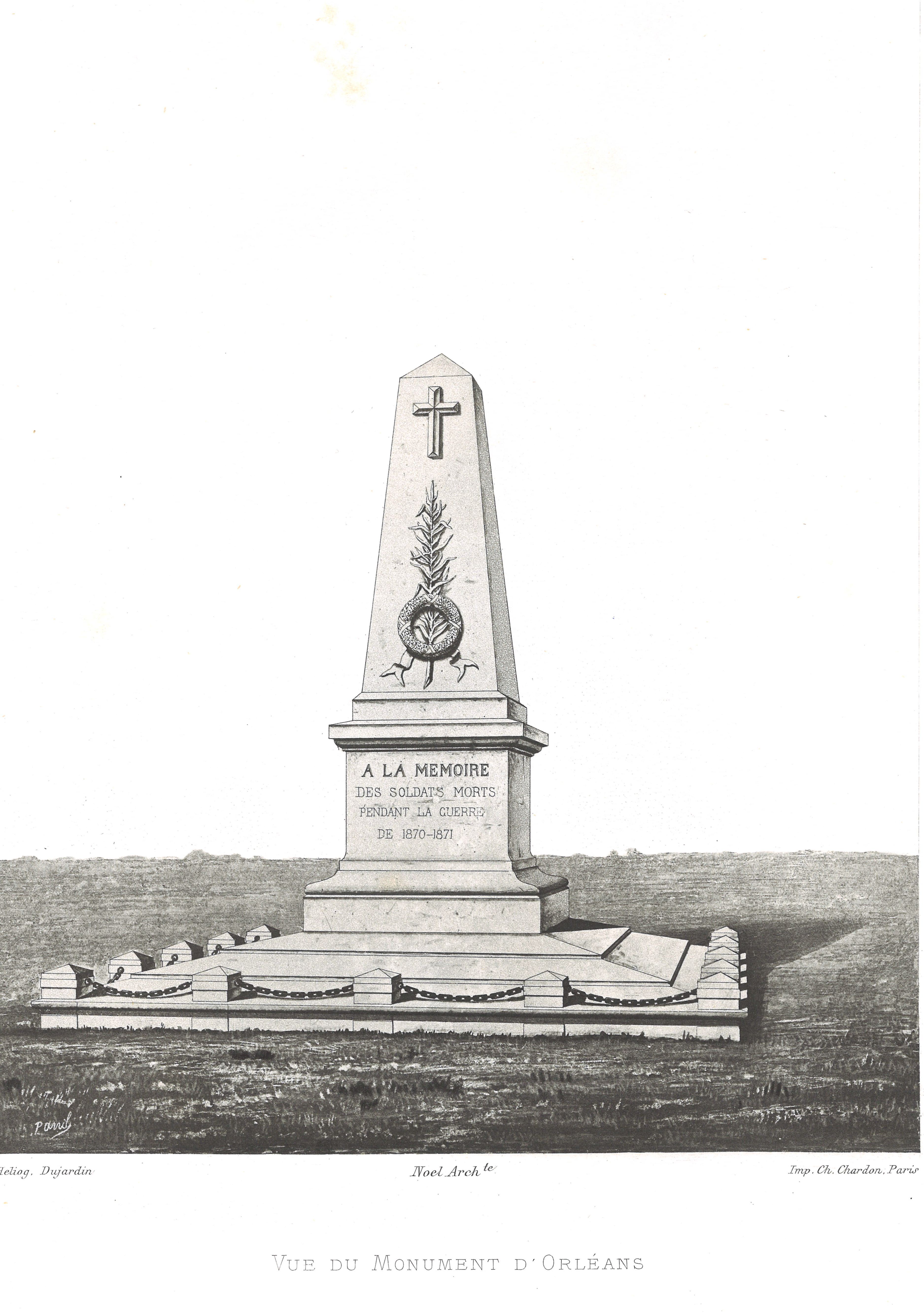 Monument ossuaire commémorant le conflit de 1870  France Centre-Val de Loire Loiret Orléans 45000