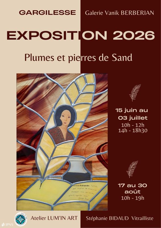 Exposition - "Plume et pierres de Sand " — visuel événement
