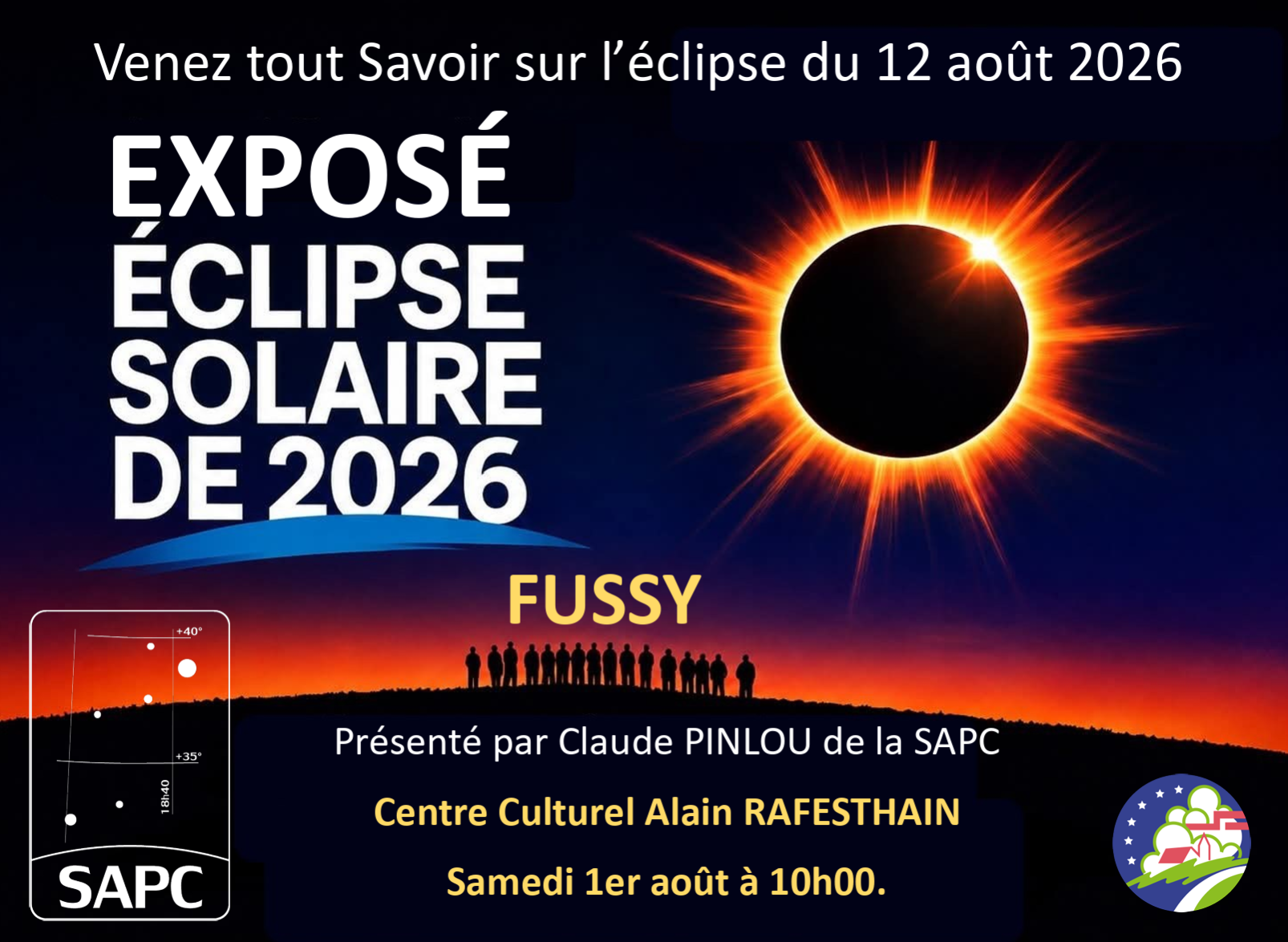 Exposé Eclipse Solaire au Centre Culturel Alain Rafesthain
