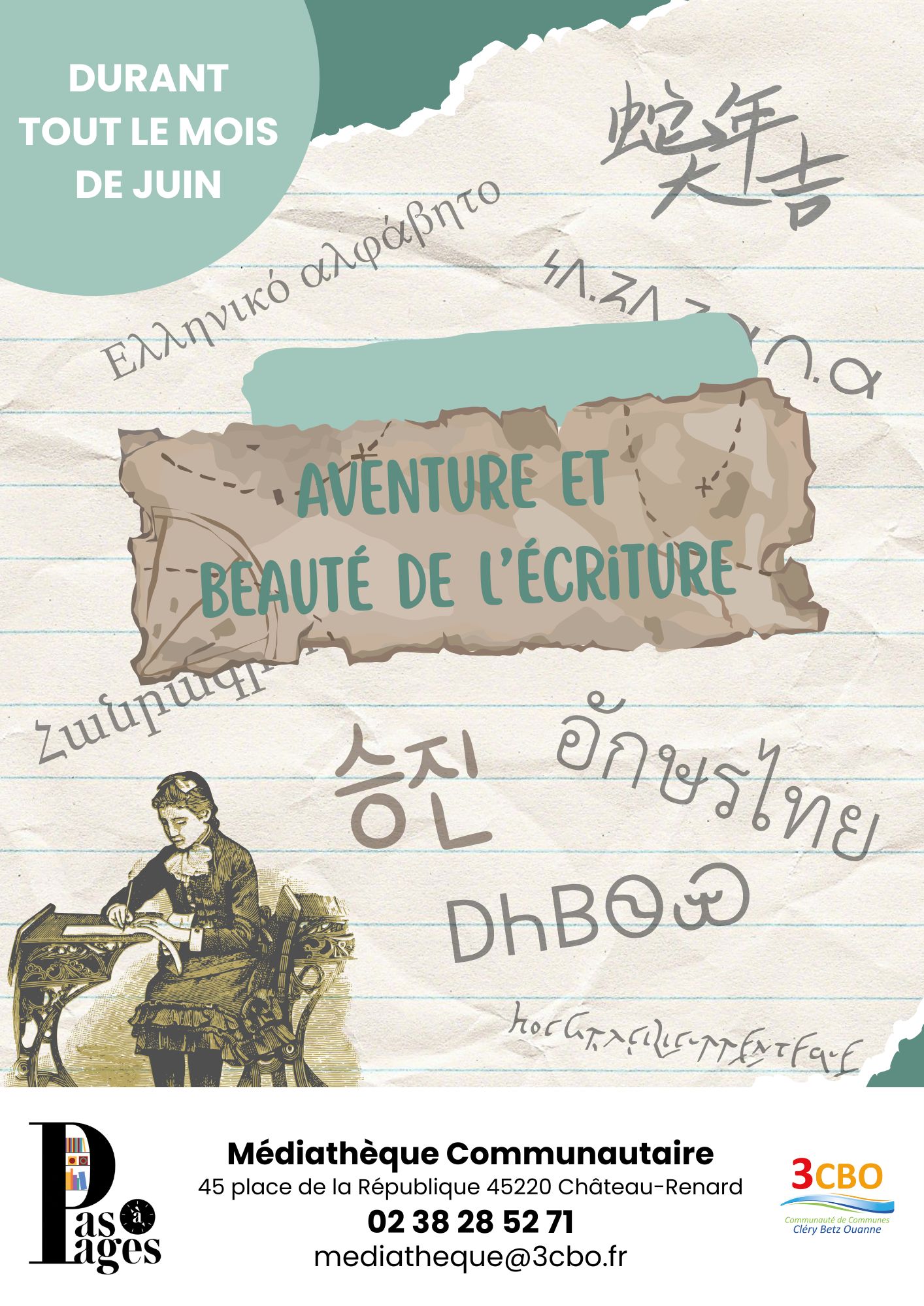 Exposition "Aventure et beauté des écritures"