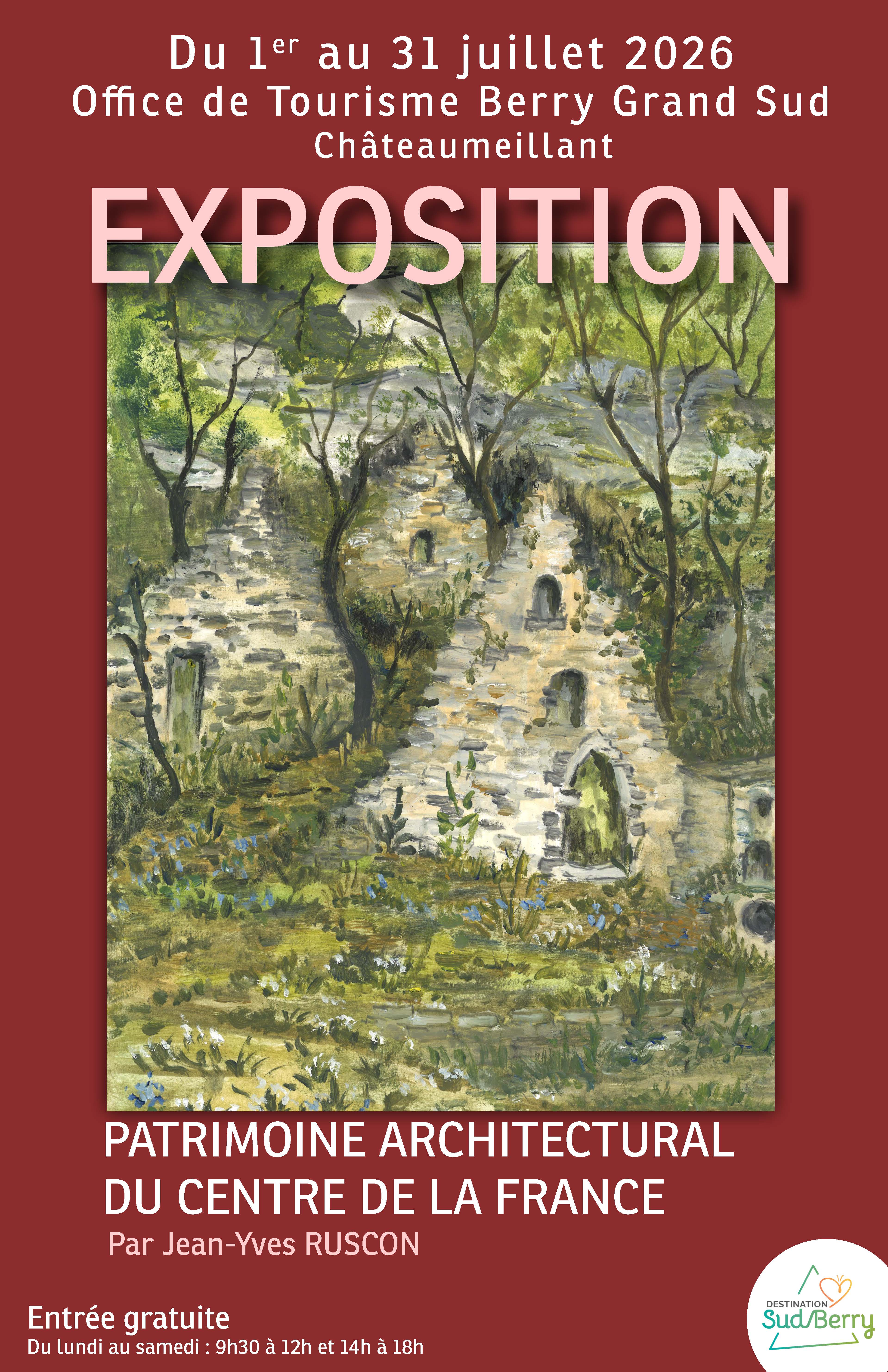 Exposition Patrimoine Architectural du centre de la France par JeanYves Ruscon