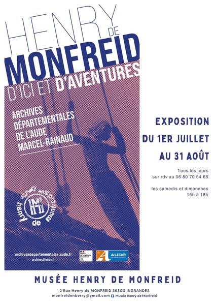 Exposition "d'ici et d'aventures" Henry de Monfreid — visuel événement