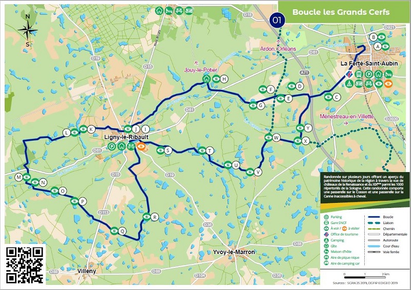 Boucle 01 - Les Grands Cerfs, La Ferté-Saint-Aubin