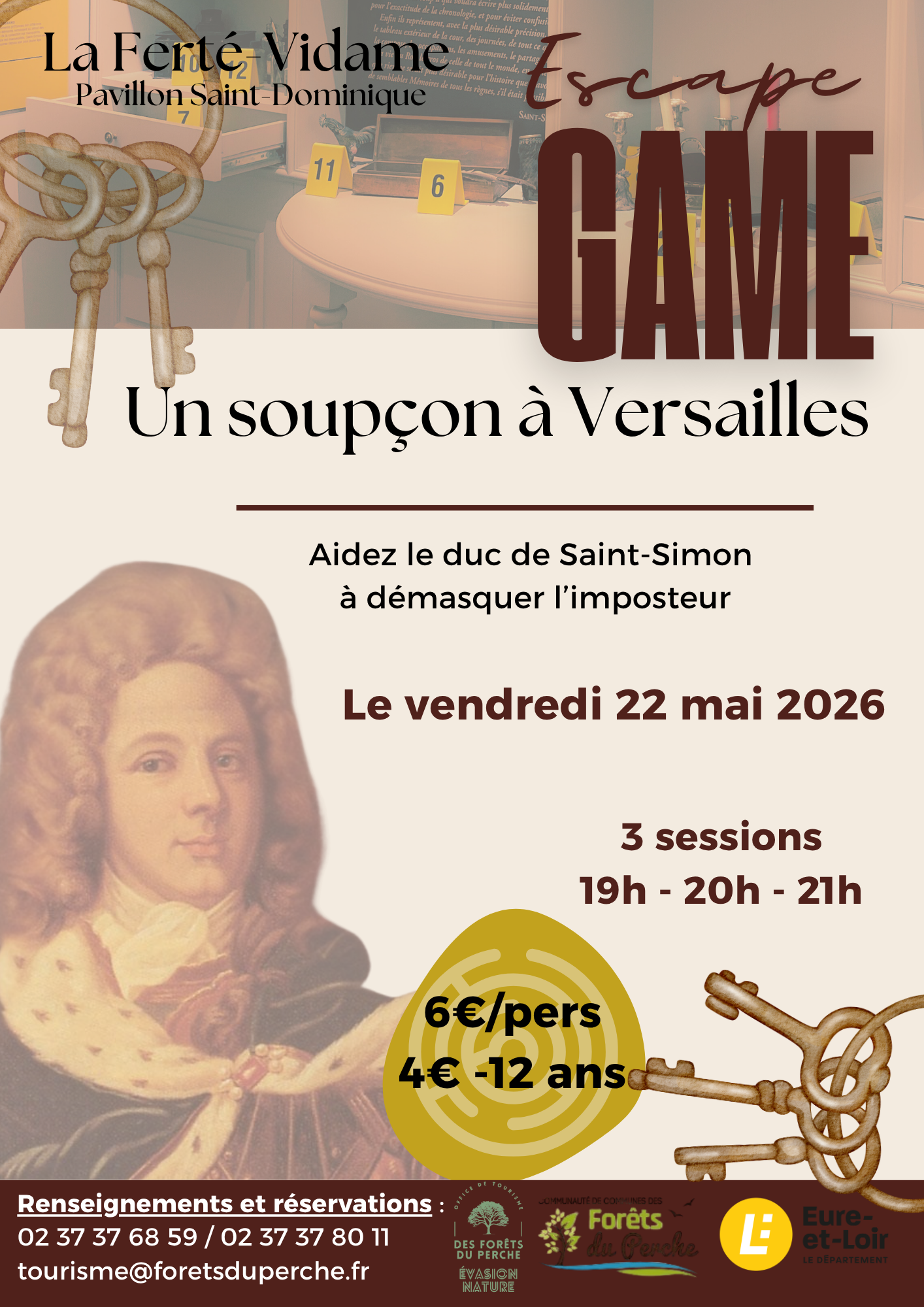 escape Game "Un soupçon à Versailles