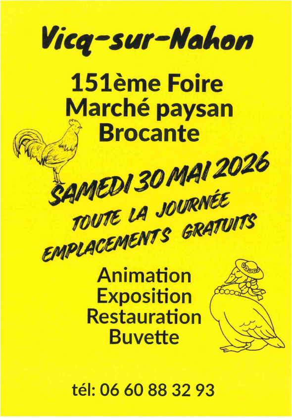 151ème foire, marché paysan, brocante — visuel événement
