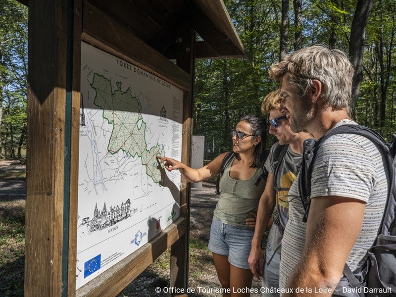 Carte de la Forêt domaniale de Loches