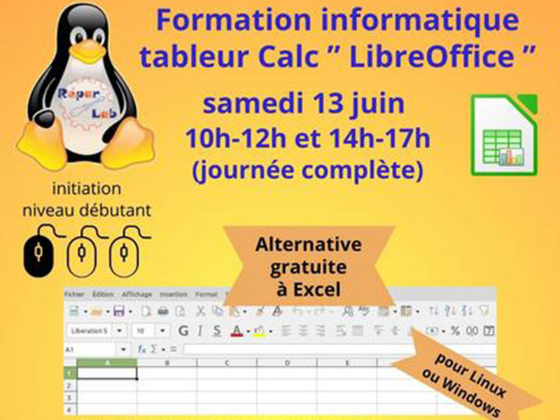 Formation au tableau Calc de LibreOffice