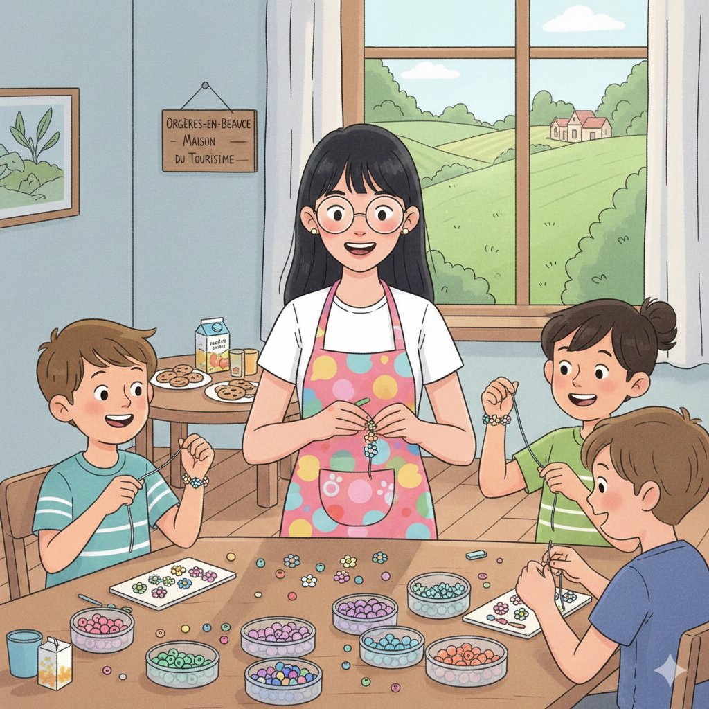 Atelier enfants "Les p’tits vacanciers" - Bracelets de perle