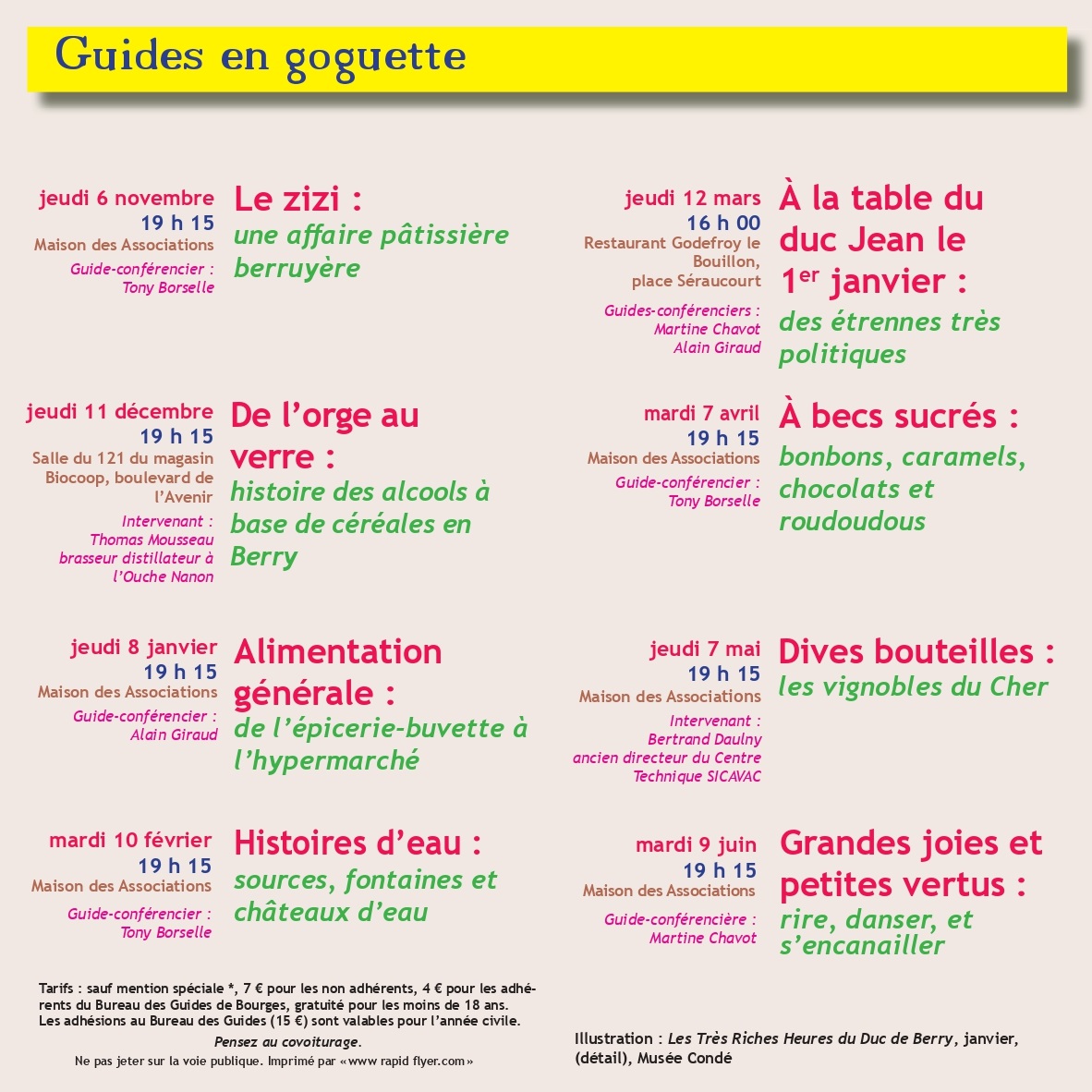 Guides en Goguette