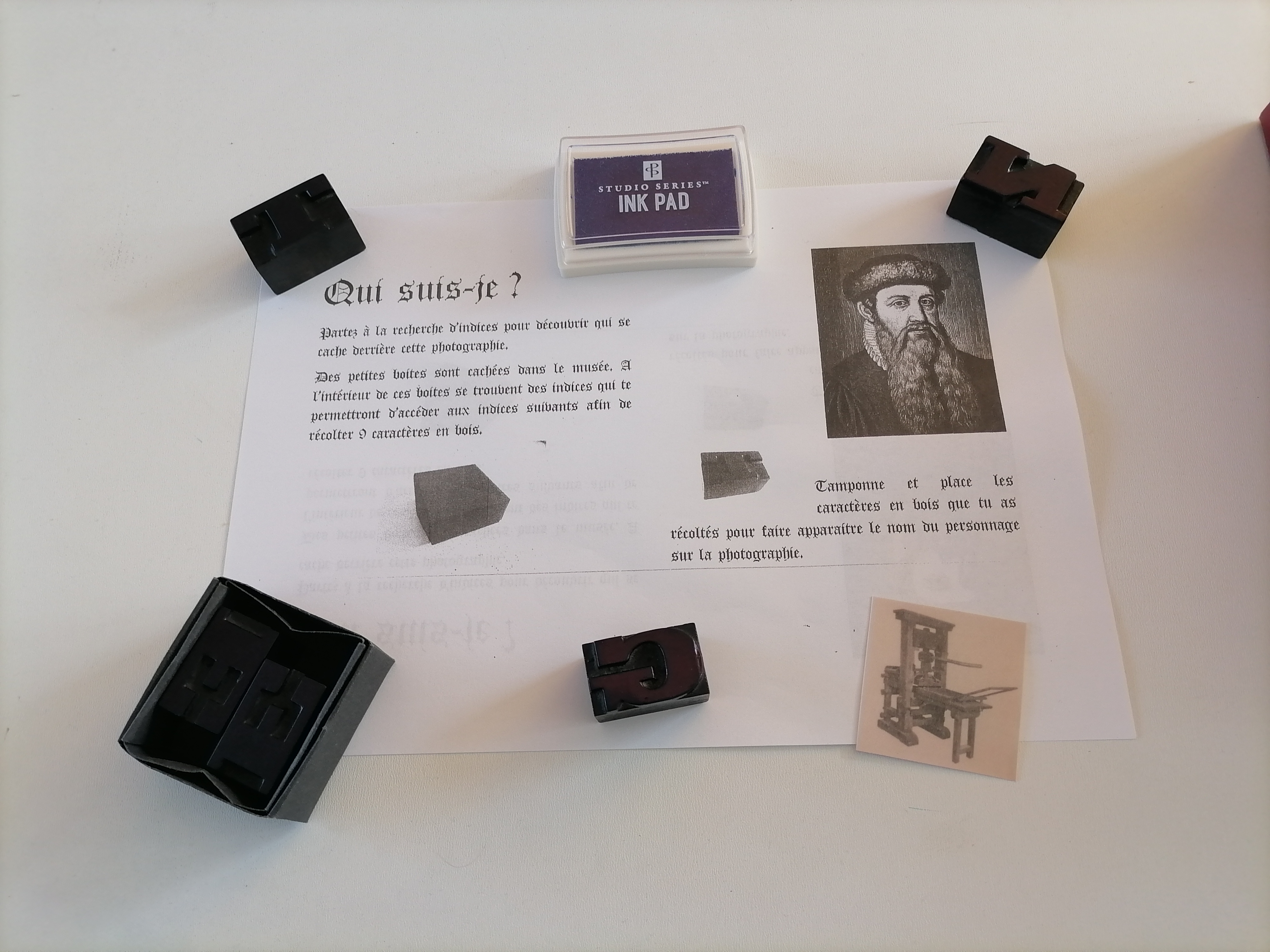 Sur les traces de Gutenberg (à partir de 5 ans) — visuel événement